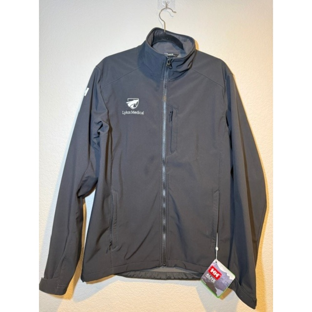 Helly Hansen Paramount Softshell Jacket W/Logo Black Full Zip 62915-990 Sz L